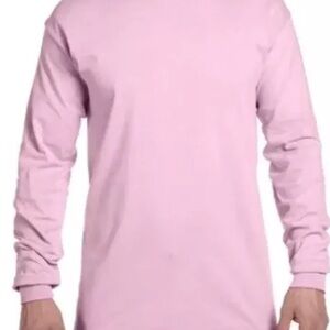 COMFORT COLORS LONG SLEEVE T-SHIRT (6014) ADULT MEDIUM- BLOSSOM- NEW - BLANK